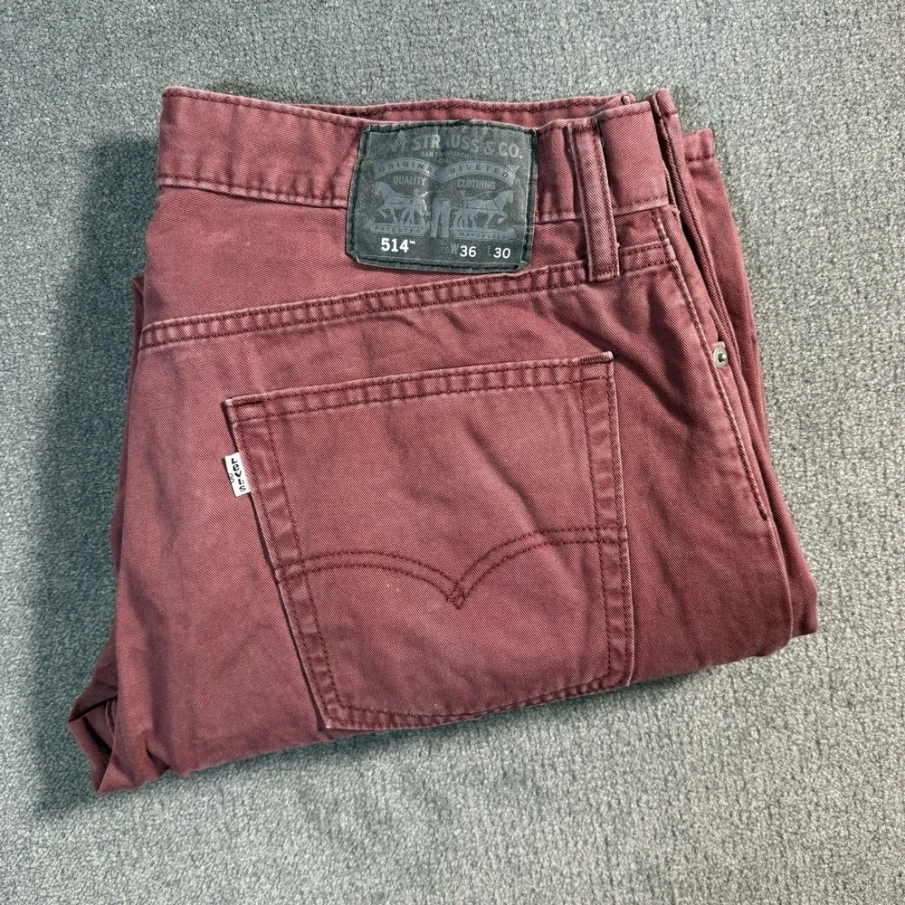 Levi's 541 Jeans Men's Size 36x30 Athletic Fit Medium Wash Red Denim